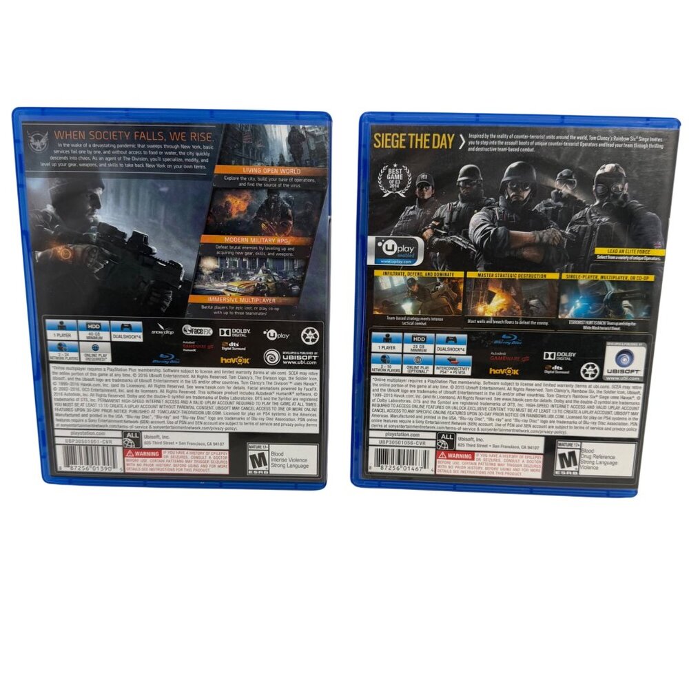 Playstation 4 PS4 - Tom Clancy Siege / Division Bundle - Tested/Works - Picture 3 of 5